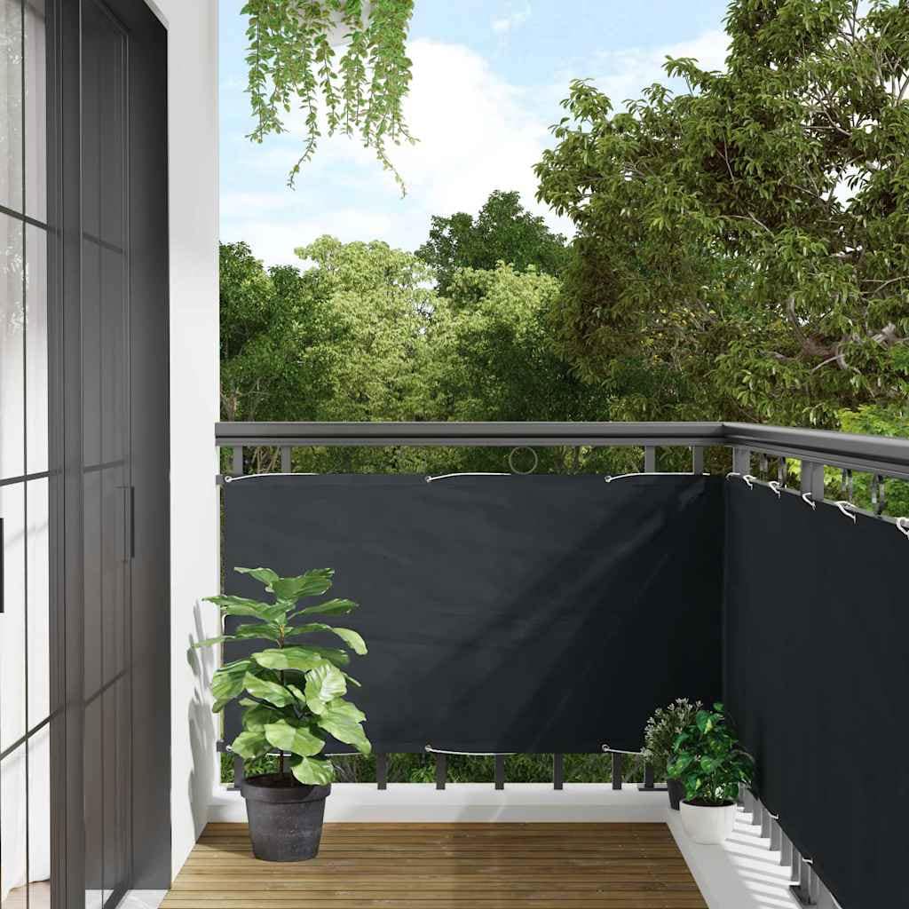 VidaXL Διαχωριστικό Βεράντας Ανθρακί 75 x 500 εκ. από Ύφασμα Oxford