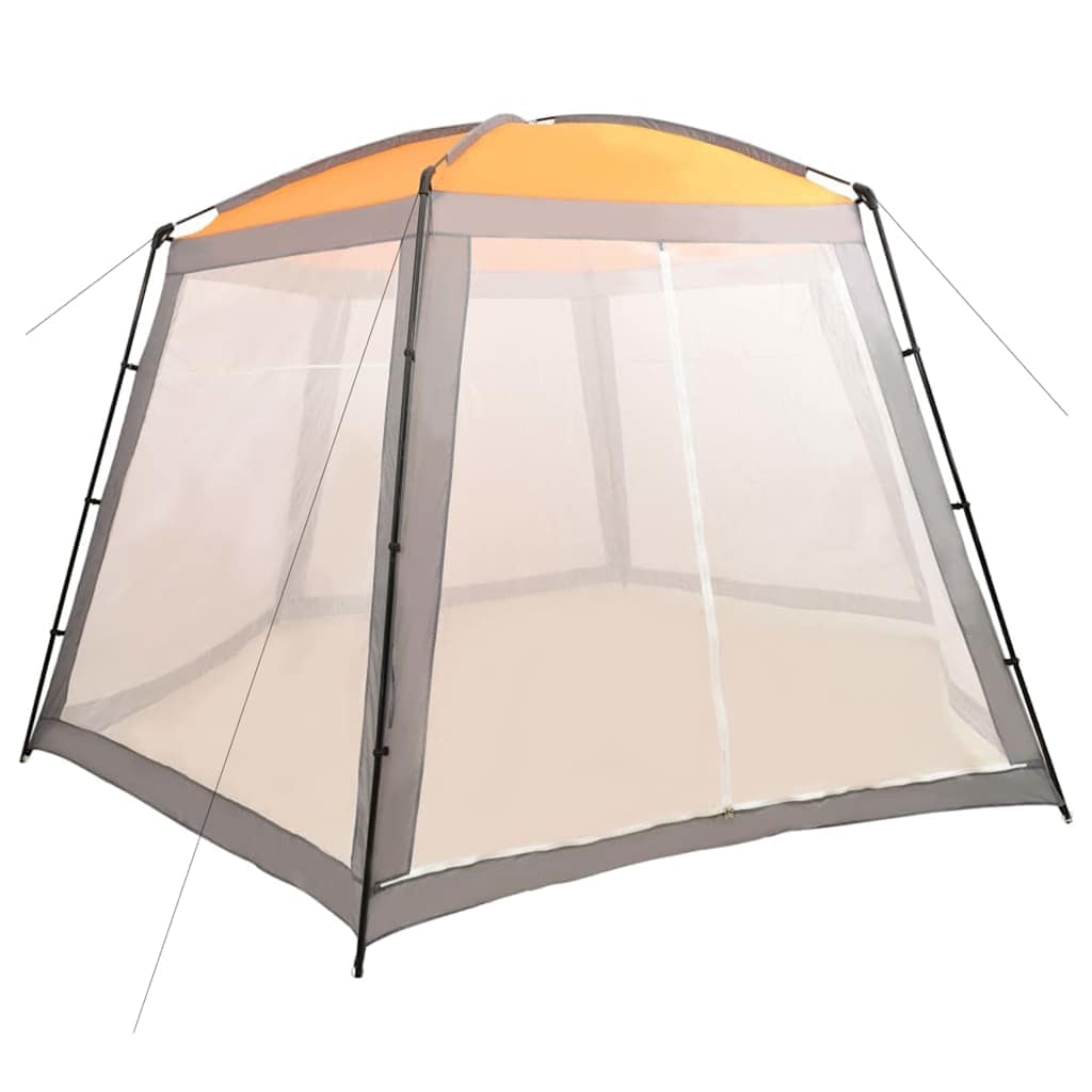 VidaXL Σκίαστρο Πισίνας Γκρι 500 x 433 x 250 εκ. Υφασμάτινο