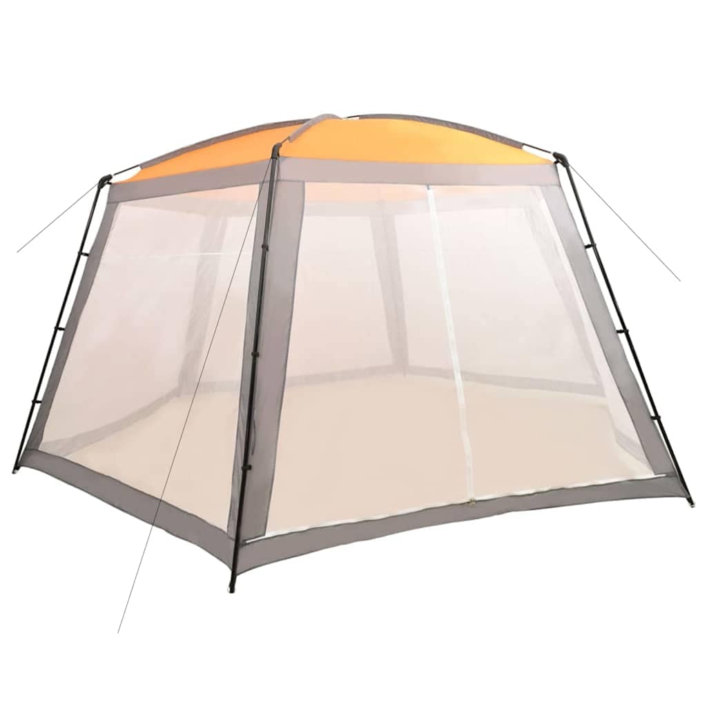 VidaXL Σκίαστρο Πισίνας Γκρι 660 x 580 x 250 εκ. Υφασμάτινο