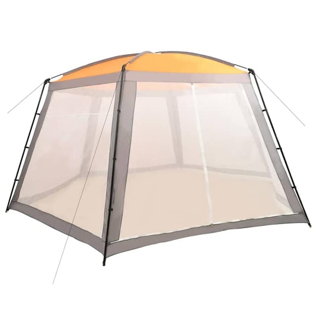 VidaXL Σκίαστρο Πισίνας Γκρι 660 x 580 x 250 εκ. Υφασμάτινο