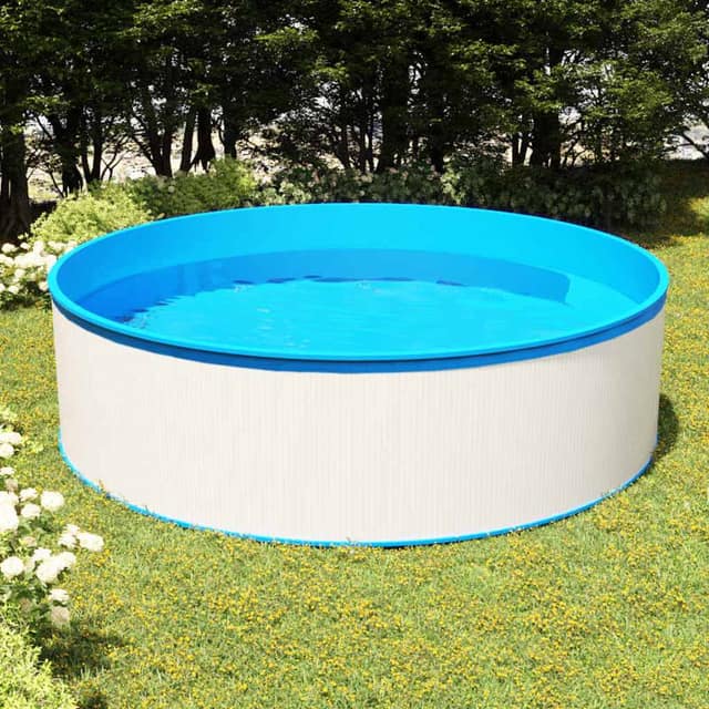 VidaXL Πισίνα Φουσκωτή Λευκή 350 x 90 εκ.