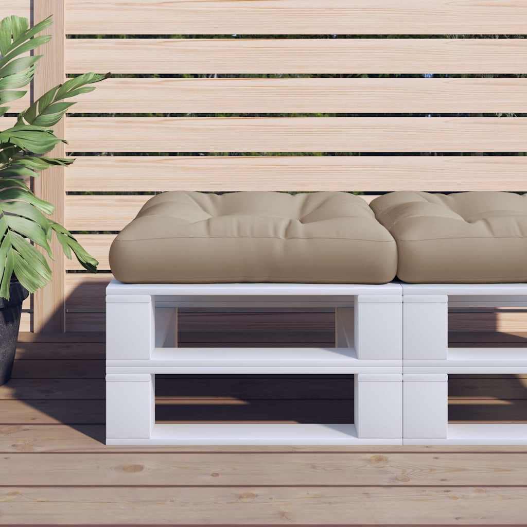 VidaXL Μαξιλάρι Παλέτας Taupe 58 x 58 x 10 εκ. Υφασμάτινο