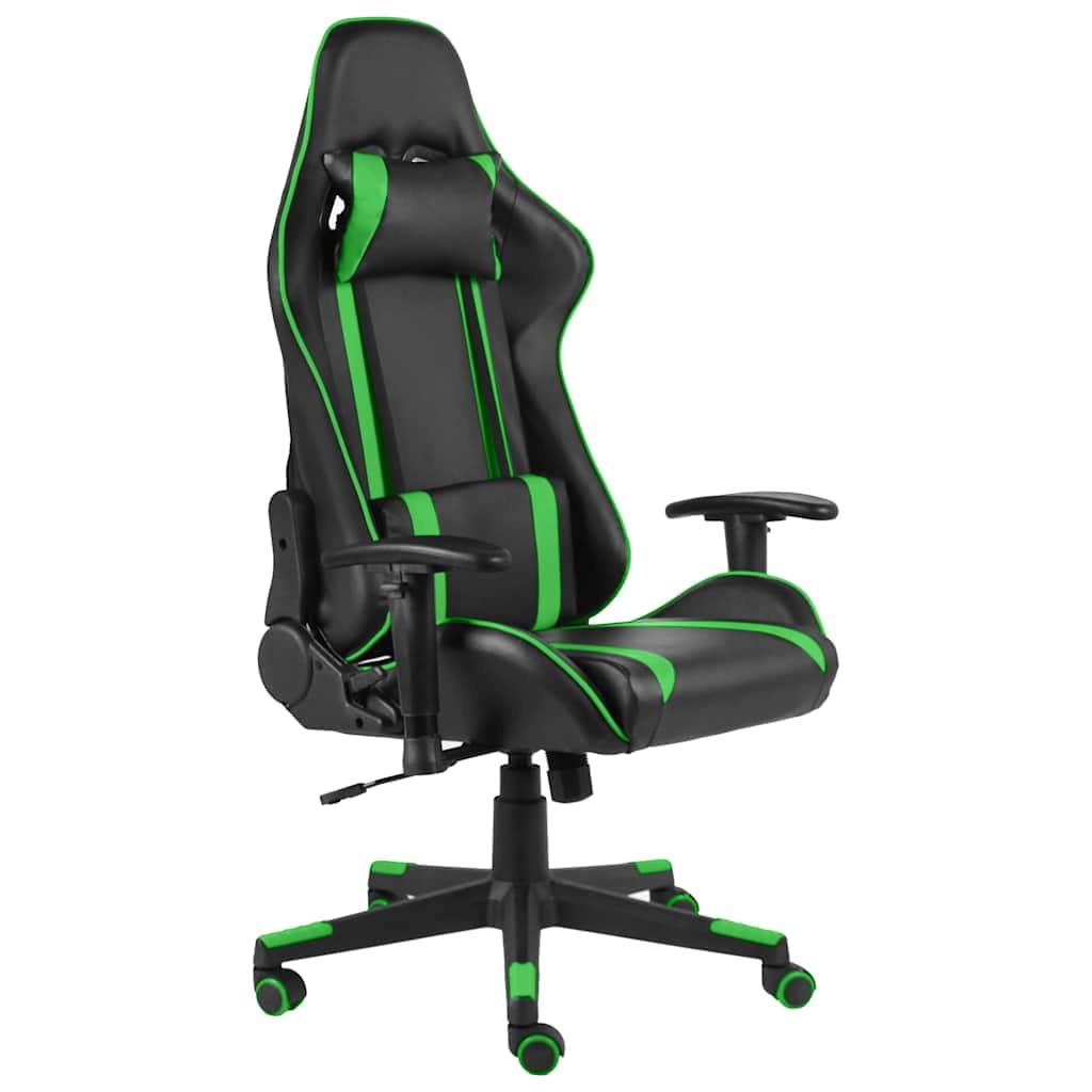 VidaXL Καρέκλα Gaming Περιστρεφόμενη Πράσινη από PVC