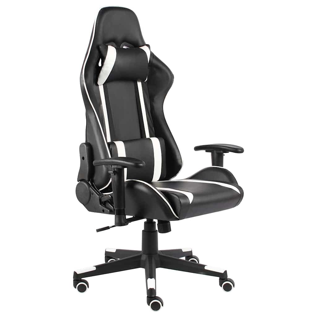 VidaXL Καρέκλα Gaming Περιστρεφόμενη Λευκή από PVC
