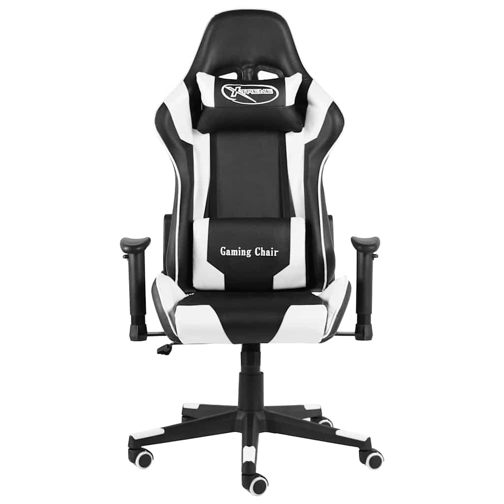 VidaXL Καρέκλα Gaming Περιστρεφόμενη Λευκή PVC