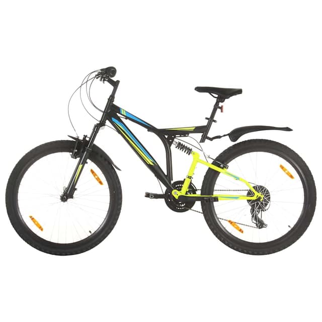 VidaXL Ποδήλατο Mountain 26'' Μαύρο με 21 Ταχύτητες 49 εκ.
