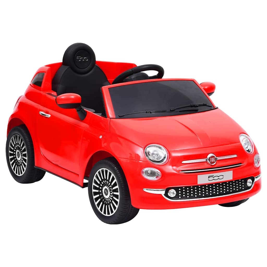 VidaXL Παιδικό Αυτοκίνητο Ηλεκτρικό Fiat 500 Κόκκινο