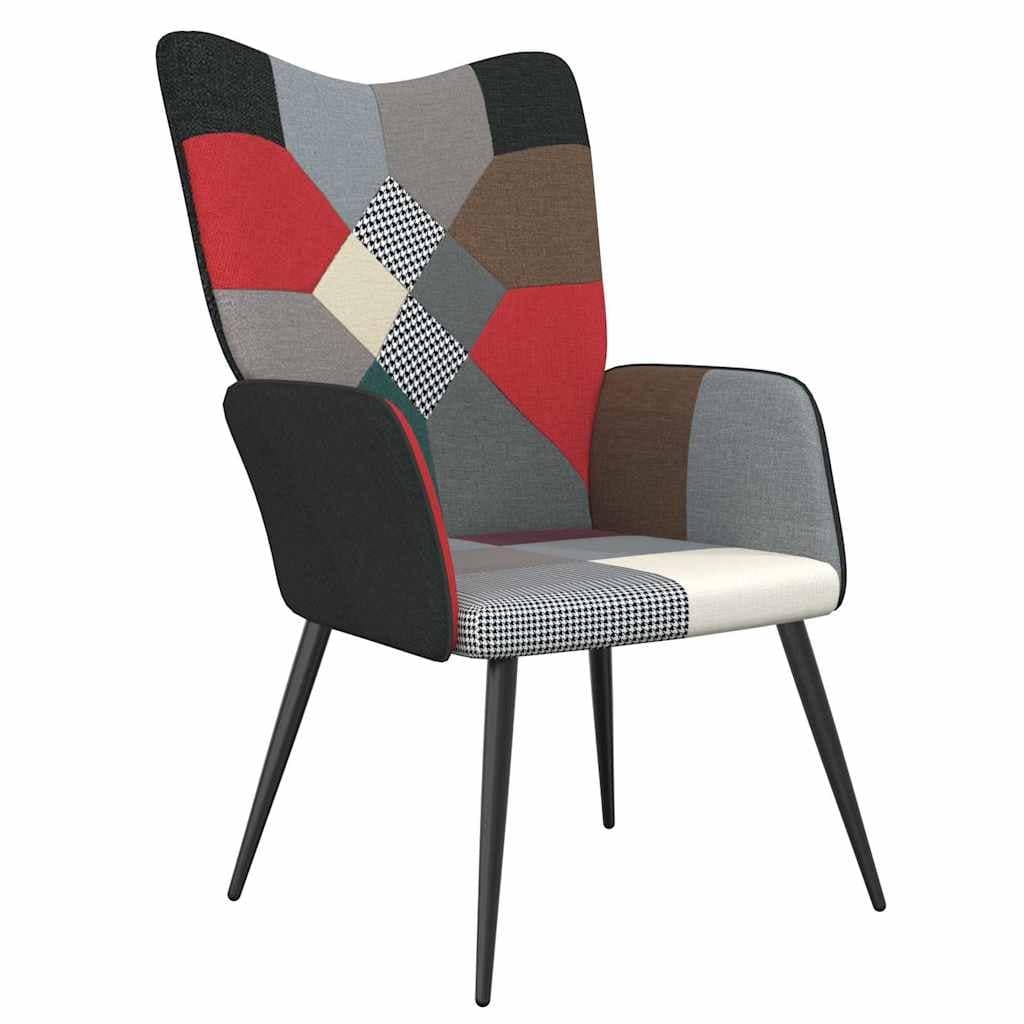 VidaXL Πολυθρόνα Relax Σχέδιο Patchwork Υφασμάτινη