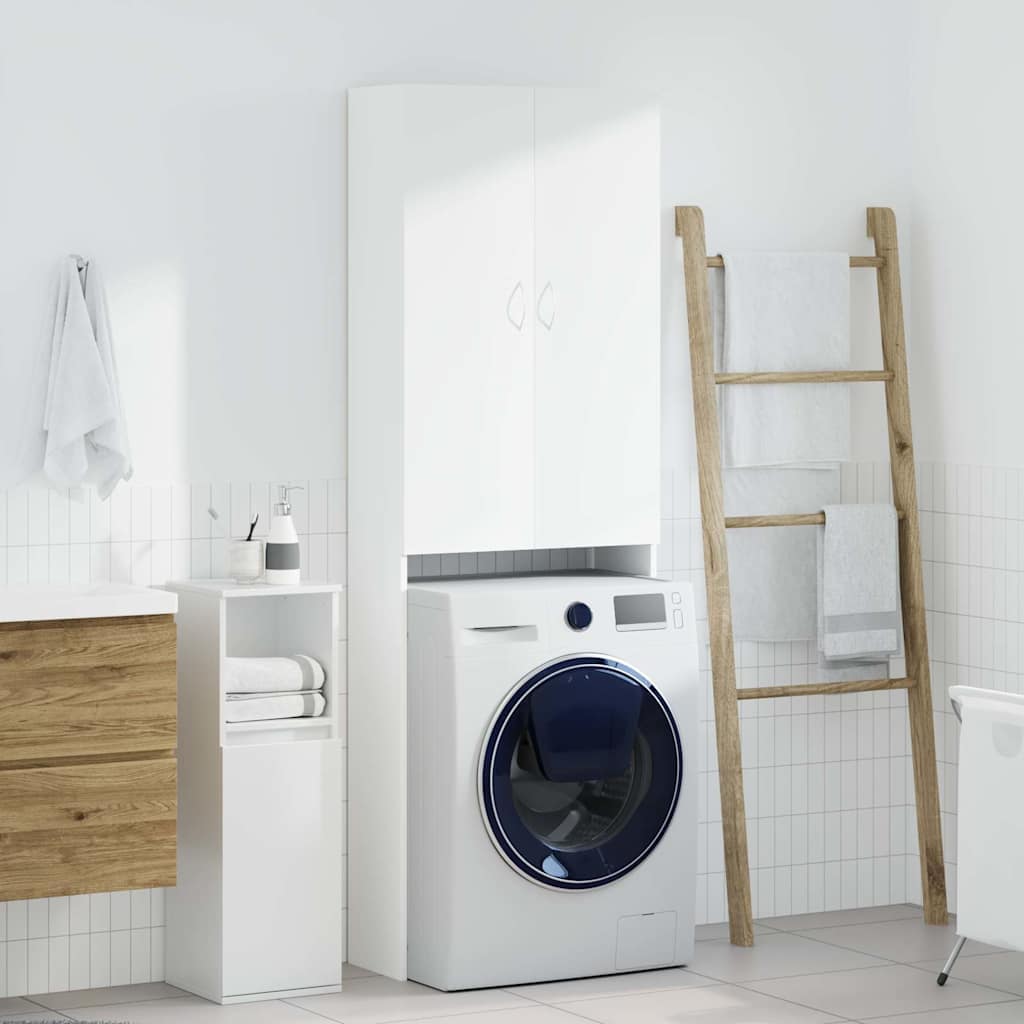 VidaXL Ντουλάπι Πλυντηρίου Λευκό 64 x 25,5 x 190 εκ.