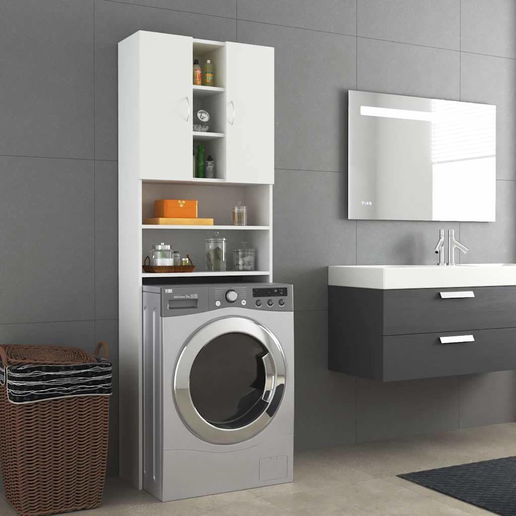 VidaXL Ντουλάπι Πλυντηρίου Λευκό 64 x 25,5 x 190 εκ.