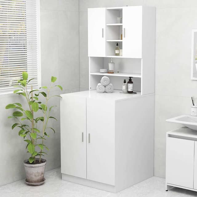 VidaXL Ντουλάπι Πλυντηρίου Λευκό 70,5 x 25,5 x 90 εκ.