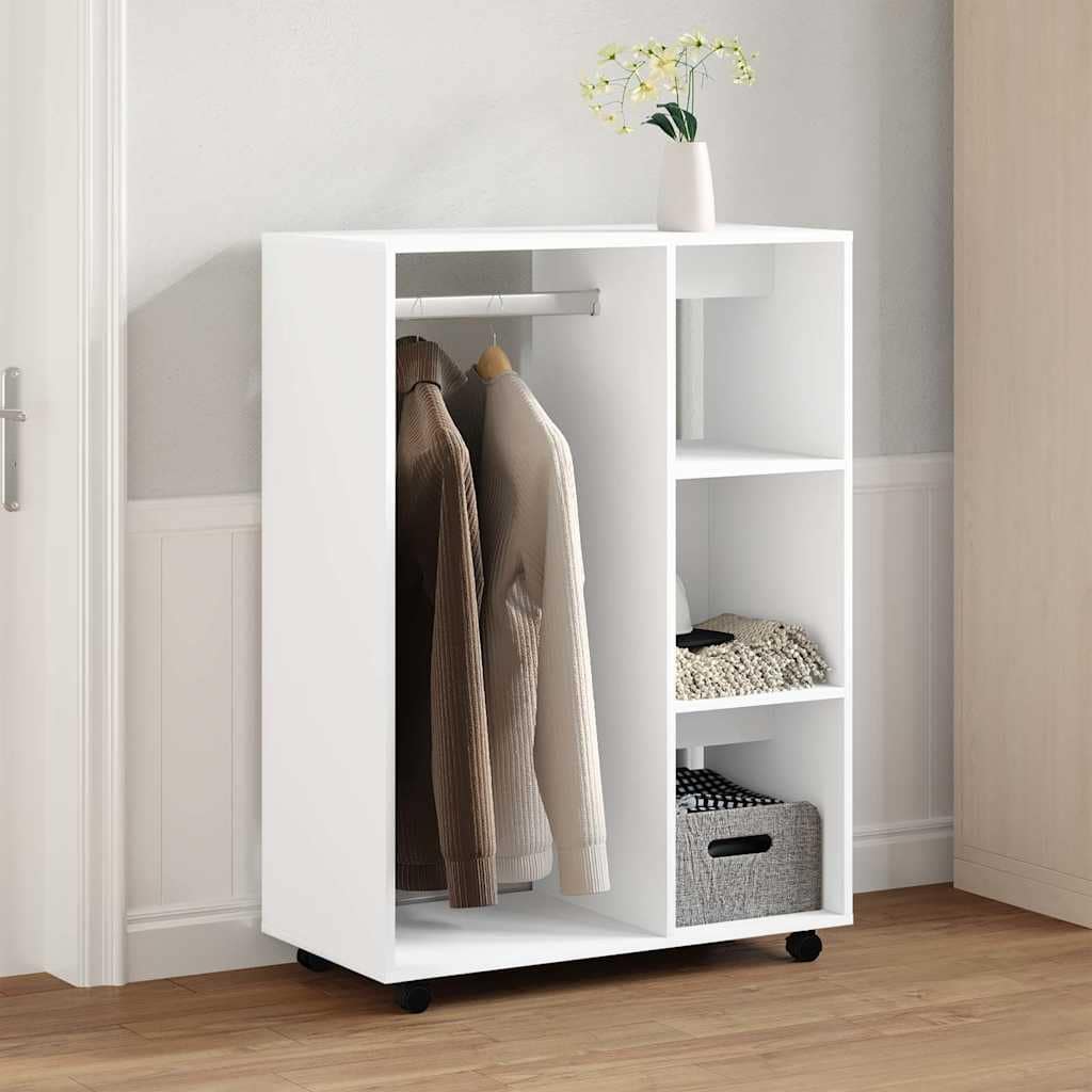 VidaXL Ντουλάπα Λευκή 80 x 40 x 110 εκ. από Επεξ. Ξύλο