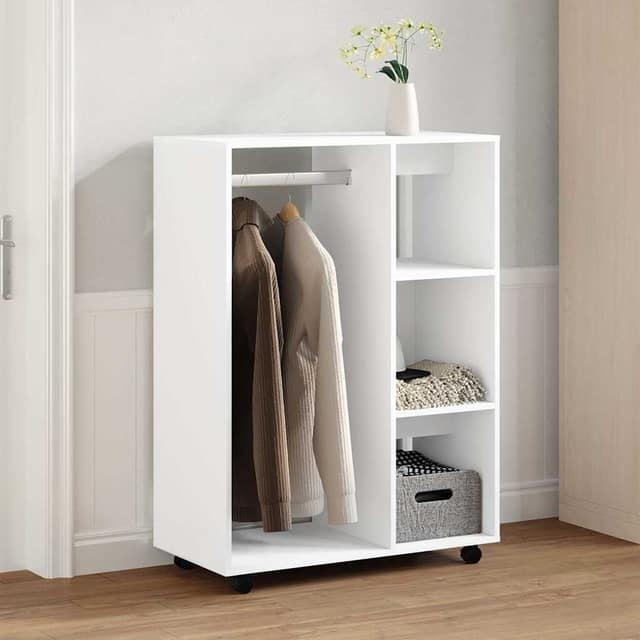 VidaXL Ντουλάπα Λευκή 80 x 40 x 110 εκ. από Επεξ. Ξύλο