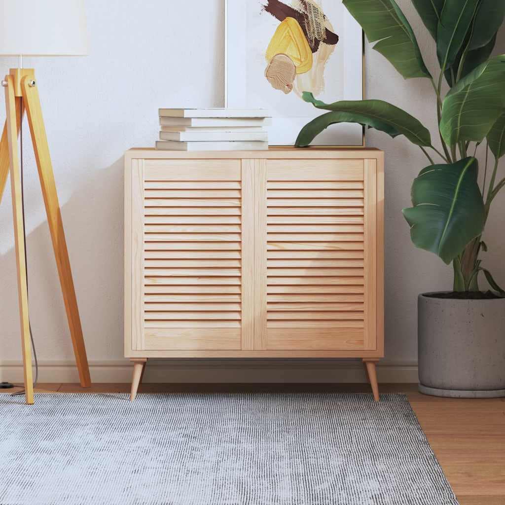 VidaXL Πορτάκια με Περσίδες 2 Τεμ. 61,5x39,4 εκ. από Μασίφ Ξύλο Πεύκου