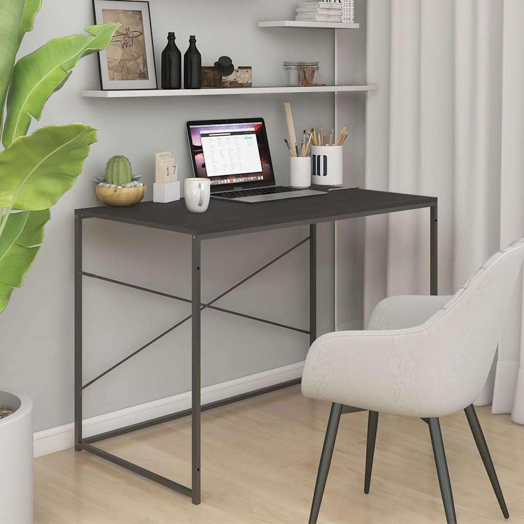 VidaXL Γραφείο Υπολογιστή Μαύρο 110 x 60 x 70 εκ. Επεξεργασμένο Ξύλο