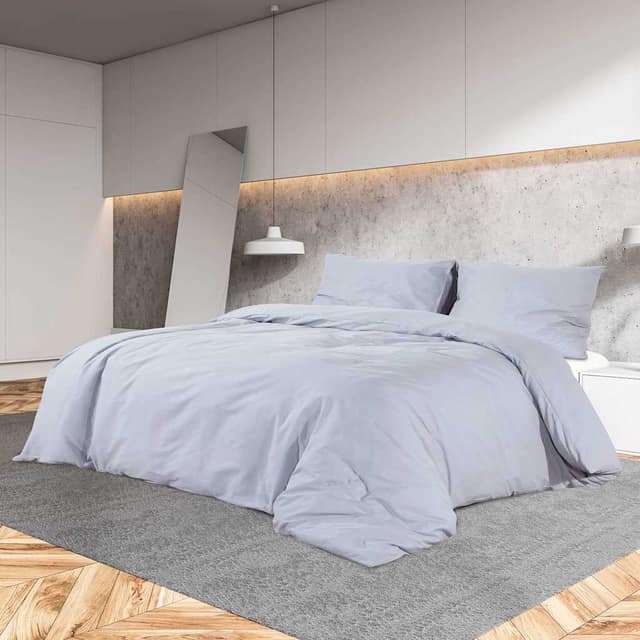 VidaXL Σετ Παπλωματοθήκης Γκρι 240x220 εκ. Βαμβακερό