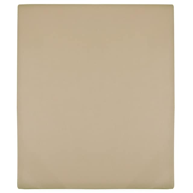 VidaXL Σεντόνι με Λάστιχο Taupe 140x200 εκ. Βαμβακερό Ζέρσεϊ