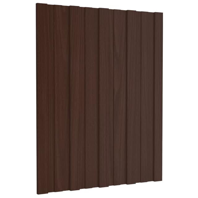 VidaXL Πάνελ οροφής 36 τεμ. Καφέ 60 x 45 cm Γαλβανισμένος χάλυβας