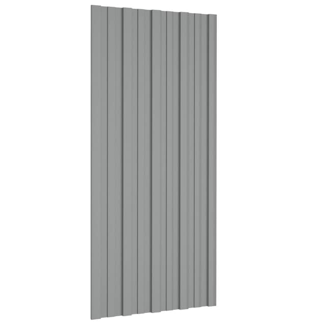 VidaXL Πάνελ οροφής 36 τεμ. Γκρι 100 x 45 cm Γαλβανισμένος χάλυβας