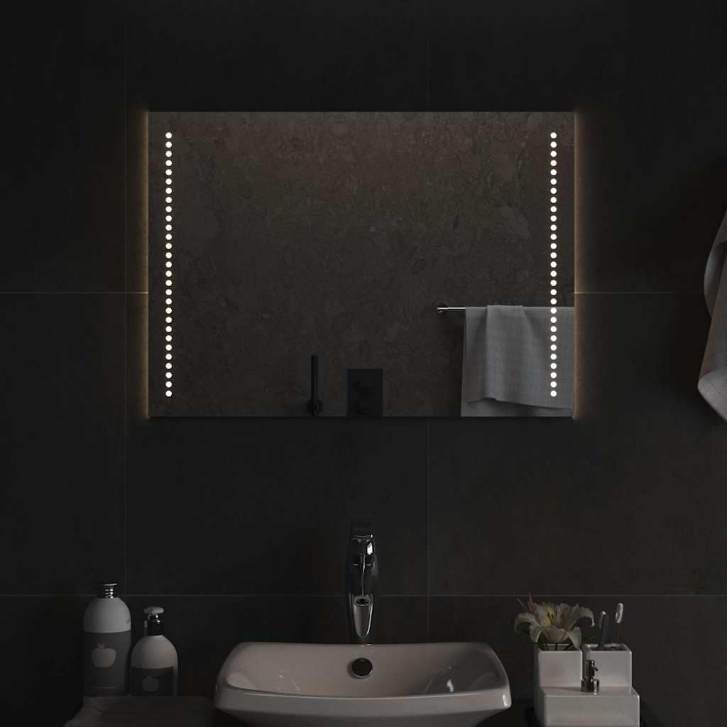 VidaXL Καθρέφτης Μπάνιου με LED 70x50 εκ.