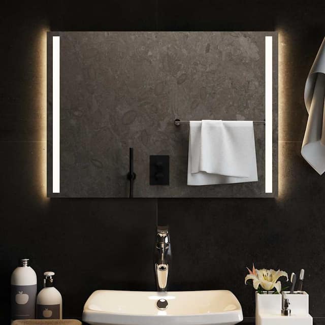 VidaXL Καθρέφτης Μπάνιου με LED 70x50 εκ.