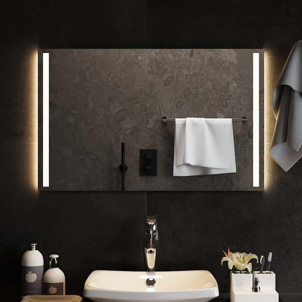 VidaXL Καθρέφτης Μπάνιου με LED 80x50 εκ.