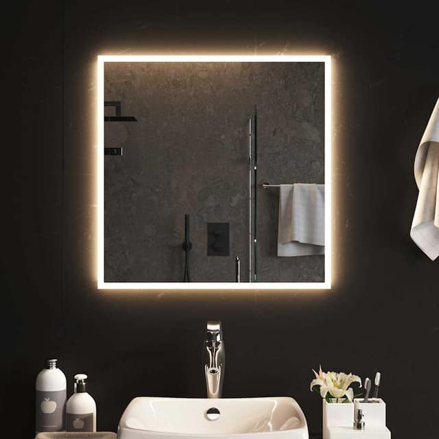 VidaXL Καθρέφτης Μπάνιου με LED 60x60 εκ.