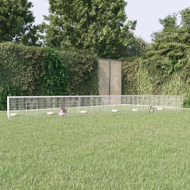 VidaXL Κλουβί Κουνελιών 5 Πάνελ 541x109x54 εκ. από Γαλβανισμένο Σίδερο