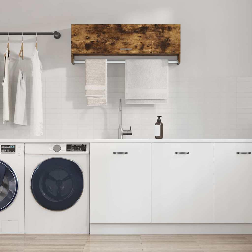 VidaXL Ντουλάπα Καπνιστή Δρυς 100x32,5x35 εκ. από Επεξεργασμένο Ξύλο