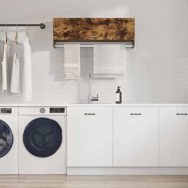VidaXL Ντουλάπα Καπνιστή Δρυς 100x32,5x35 εκ. από Επεξεργασμένο Ξύλο