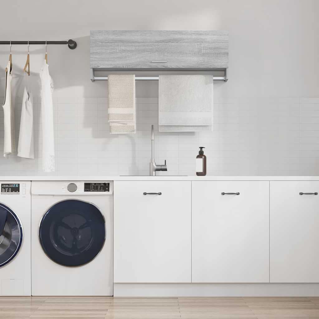 VidaXL Ντουλάπα Γκρι Sonoma 100x32,5x35 εκ. από Επεξεργασμένο Ξύλο