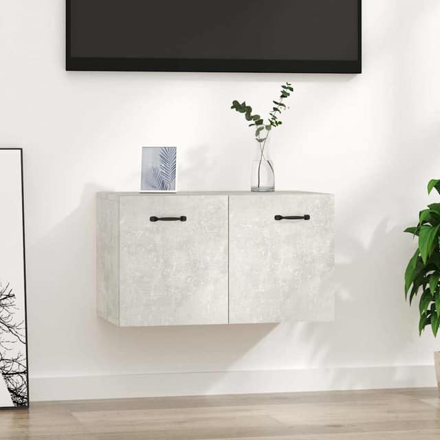 VidaXL Ντουλάπι Τοίχου Γκρι Σκυρ. 60x36,5x35 εκ. Επεξεργασμένο Ξύλο