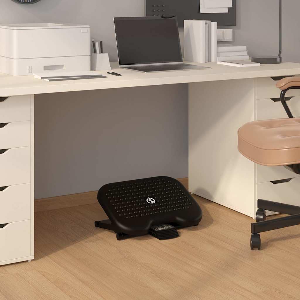 VidaXL Υποπόδιο Μαύρο 46 x 34,5 x 11 εκ.