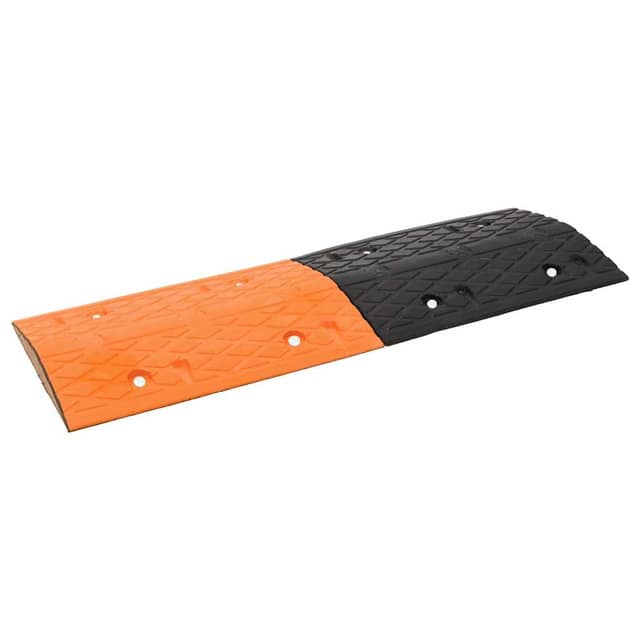 VidaXL Σαμαράκι Δρόμου Κίτρινο & Μαύρο 97x32,5x4 εκ. από Καουτσούκ