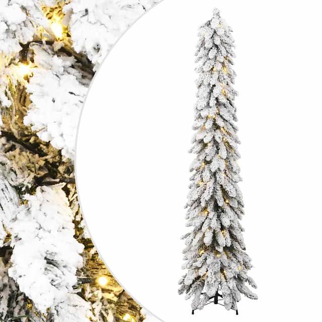 VidaXL Χριστ. Δέντρο Τεχνητό Προφωτισμένο με 100 LED και Χιόνι 180 εκ.