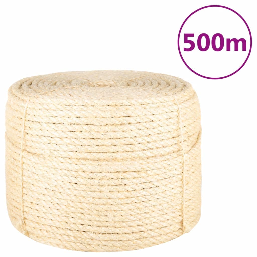 VidaXL Σχοινί 10 χιλ. 500 μ. από 100% Σιζάλ