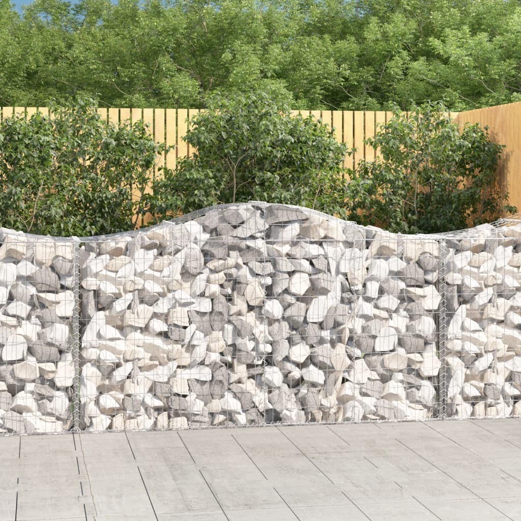 VidaXL Συρματοκιβώτια Τοξωτά 50 τεμ. 200x50x100/120 εκ. Γαλβαν. Ατσάλι