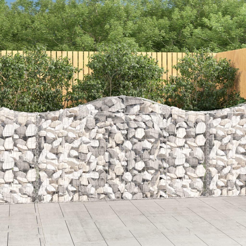 VidaXL Συρματοκιβώτιο Τοξωτό 200x30x100/120εκ. από Γαλβανισμένο Χάλυβα
