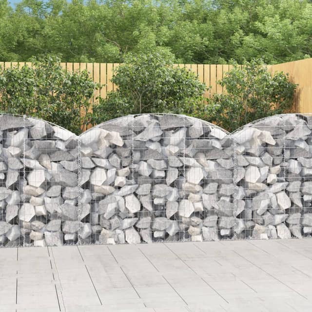 VidaXL Συρματοκιβώτιο Τοξωτό 150x30x100/120εκ. από Γαλβανισμένο Χάλυβα