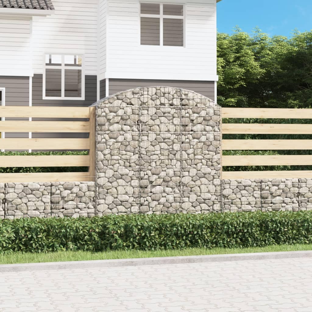 VidaXL Συρματοκιβώτιο Τοξωτό 150x50x160/180εκ. από Γαλβανισμένο Χάλυβα