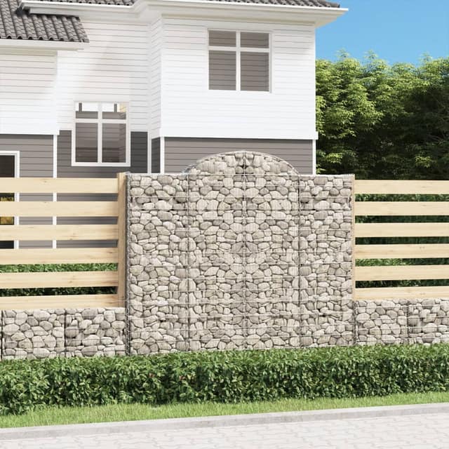 VidaXL Συρματοκιβώτιο Τοξωτό 200x30x180/200εκ. από Γαλβανισμένο Χάλυβα