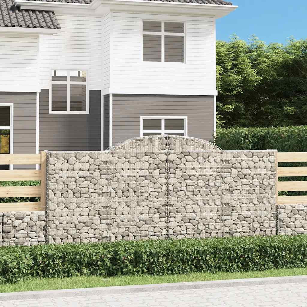 VidaXL Συρματοκιβώτιο Τοξωτό 300x50x140/160εκ. από Γαλβανισμένο Χάλυβα