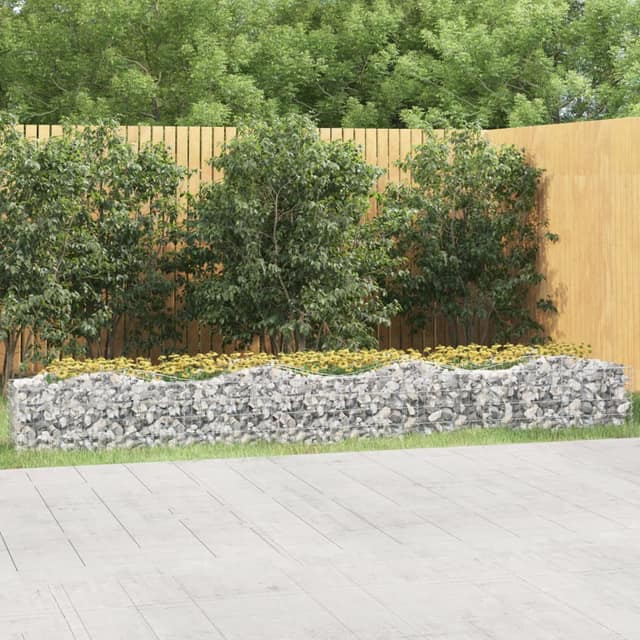 VidaXL Συρματοκιβώτιο Τοξωτό 400x50x50 εκ. από Γαλβανισμένο Σίδερο