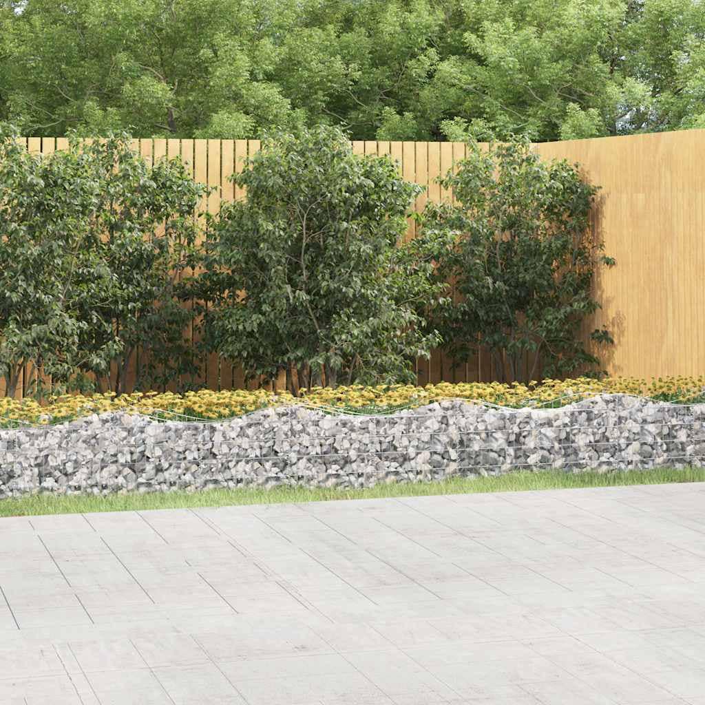 VidaXL Συρματοκιβώτιο Τοξωτό 800x50x50 εκ. από Γαλβανισμένο Σίδερο