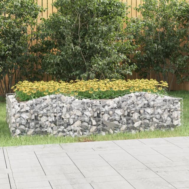 VidaXL Συρματοκιβώτιο Τοξωτό 200x100x50 εκ. από Γαλβανισμένο Σίδερο