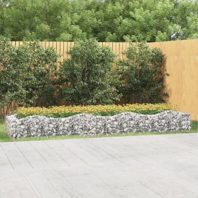 VidaXL Συρματοκιβώτιο Τοξωτό 400x100x50 εκ. από Γαλβανισμένο Σίδερο
