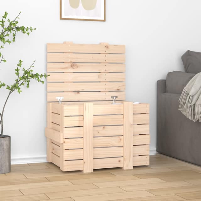 VidaXL Κουτί Αποθήκευσης 58 x 40,5 x 42 εκ. από Μασίφ Ξύλο Πεύκου