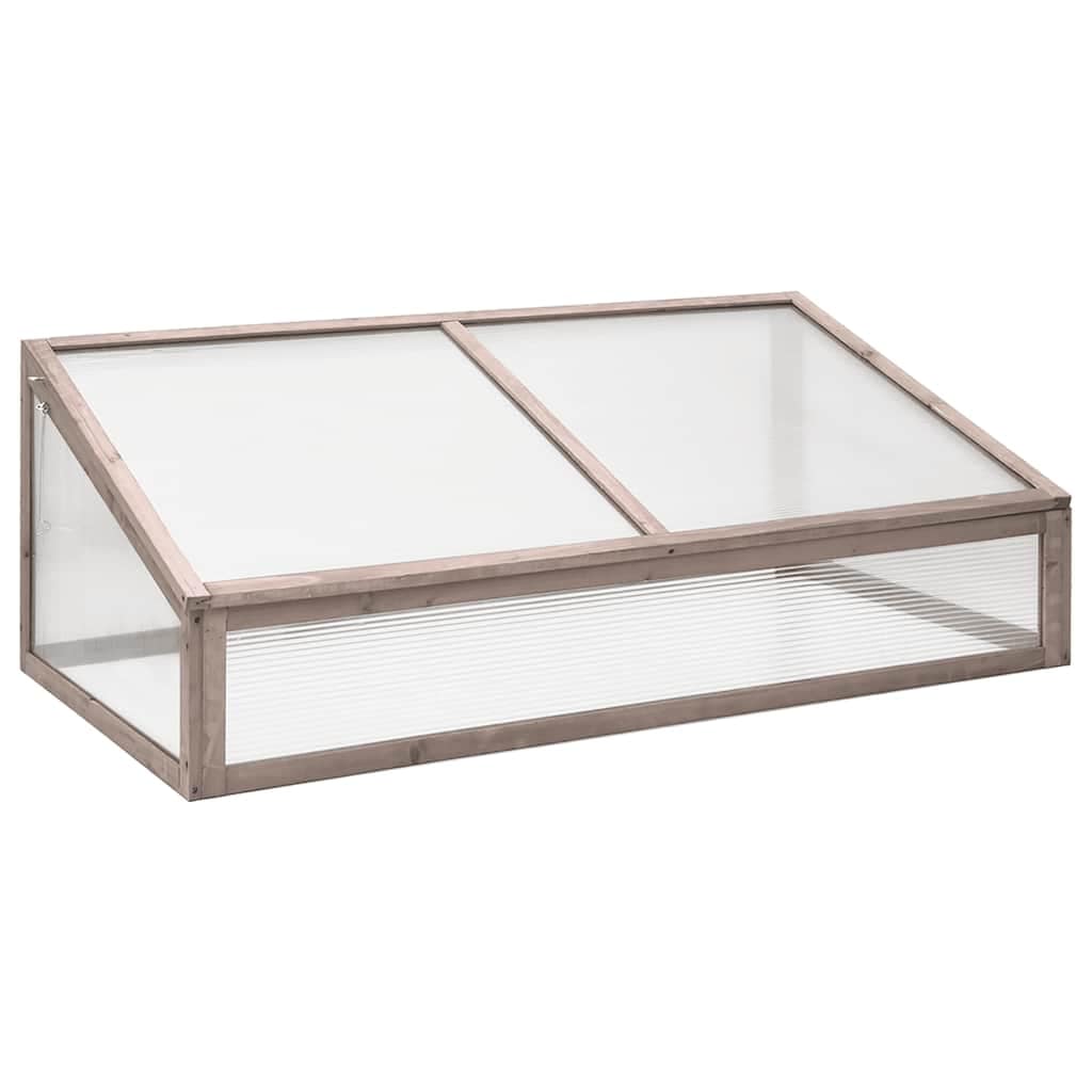 VidaXL Θερμοκήπιο Γκρι 110 x 56 x 39 εκ. από Ξύλο Ελάτης