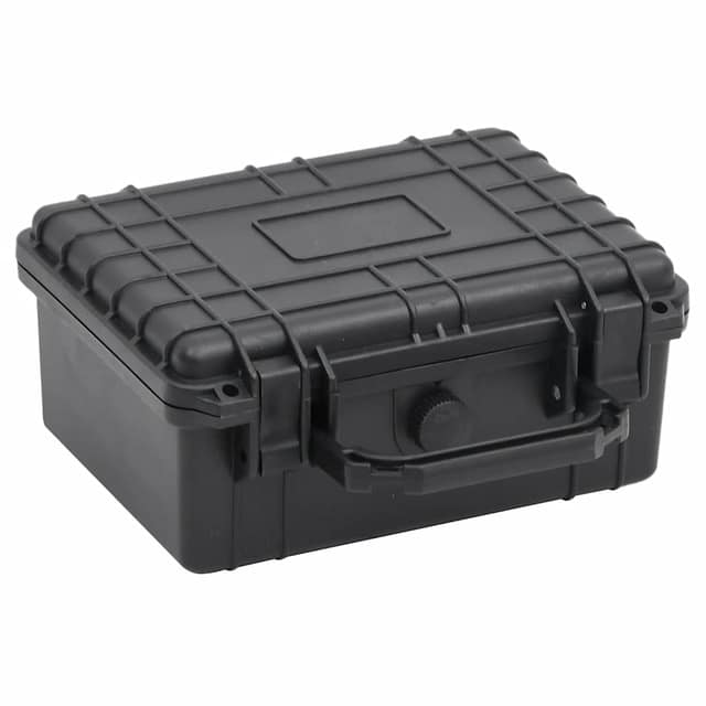 VidaXL Θήκη Πτήσης Φορητή Μαύρη 24x19x11 εκ. από Πολυπροπυλένιο
