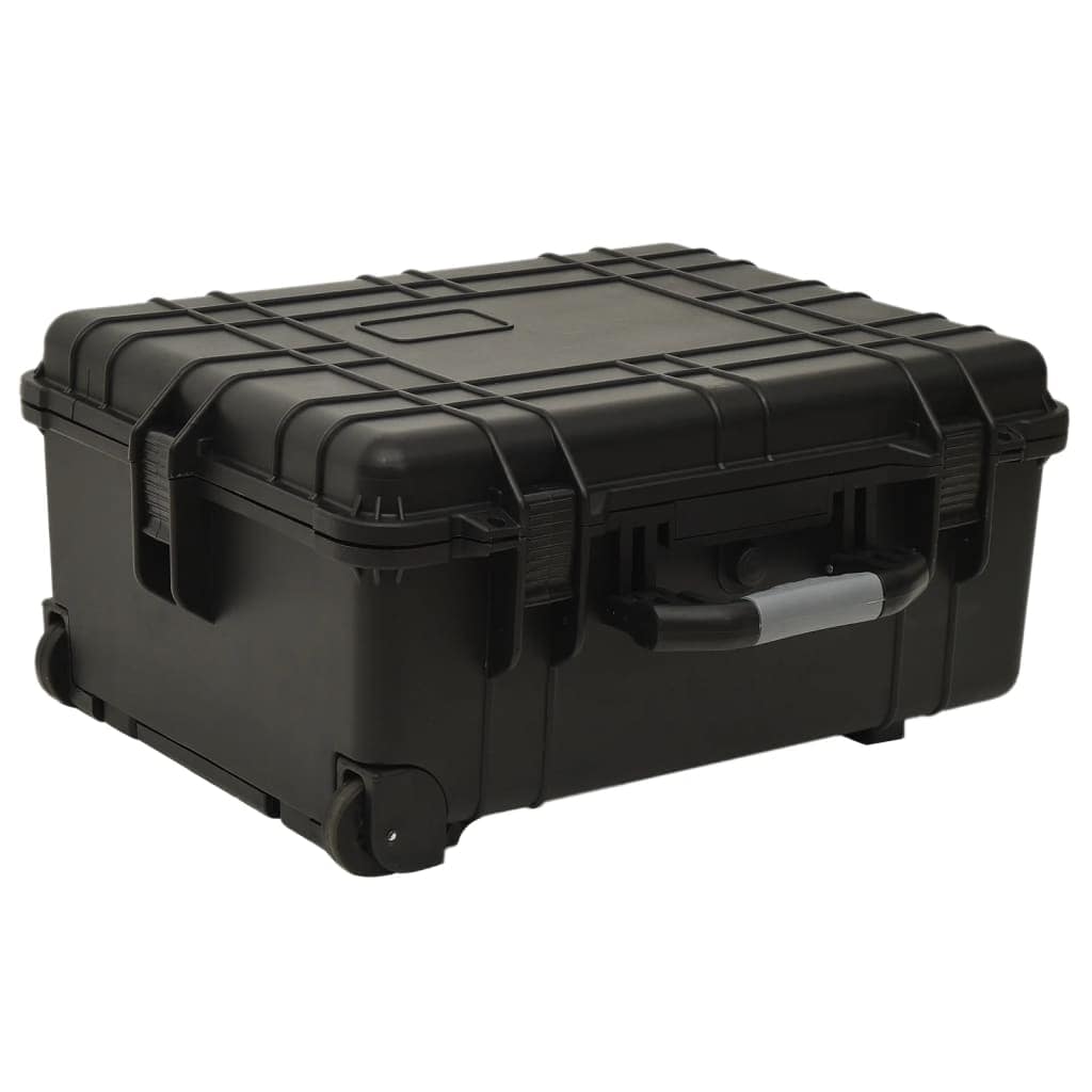 VidaXL Θήκη Πτήσης με Ρόδες Μαύρη 58 x 45 x 27 εκ. από Πολυπροπυλένιο